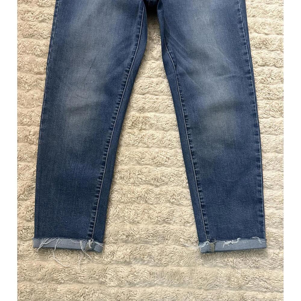 KanCan medium wash high-rise button fly cropped jeans Size 31 - Picture 7 of 11